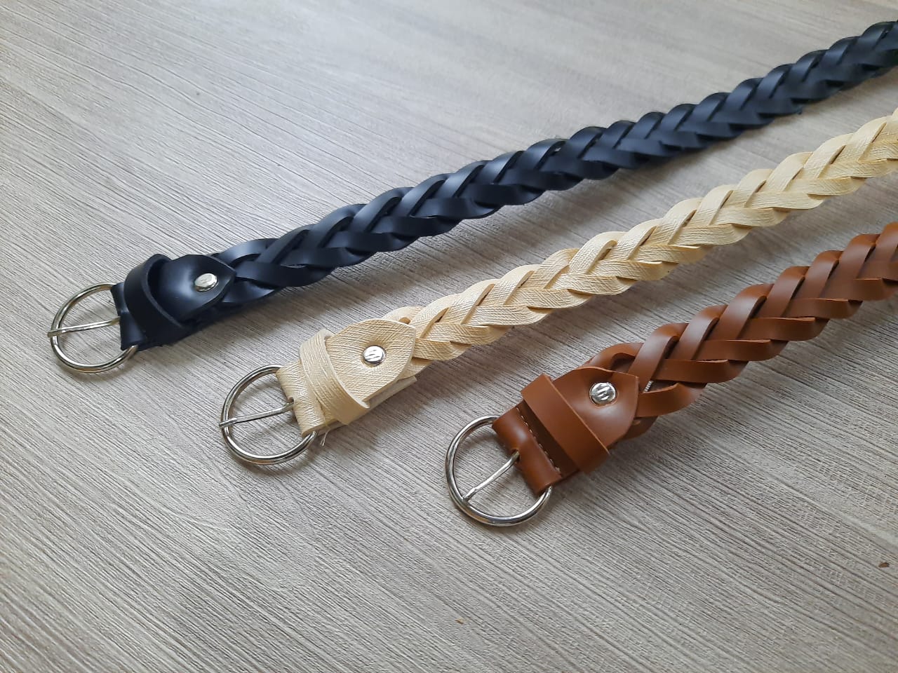 Ikat Pinggang wanita remaja / sabuk Kepang wanita model gesper jarum ( S KEPANG 25)